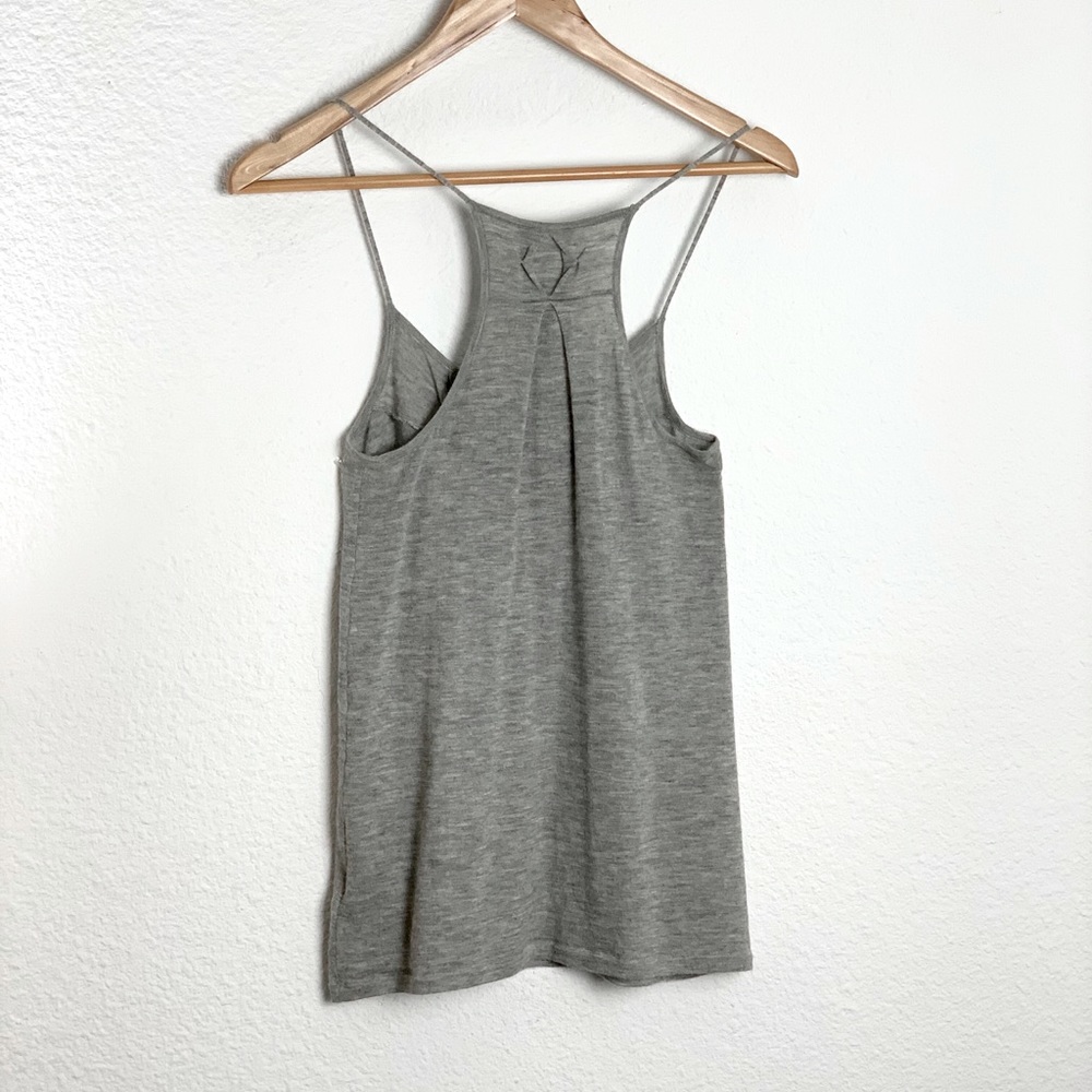 7 For All Mankind Gray Cashmere Tank Top Sz S - Picture 7 of 11